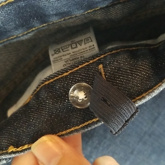 Old Navy Straight Leg Medium Wash Stretch Denim Jeans 16 Husky - Picture 5 of 6
